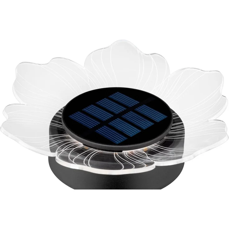 Ambia Garden 'RICHMOND' Solarleuchtenset, Kunststoff schwarz/weiß, Set mit Erdspieß, Solarbetrieb – Bild 6