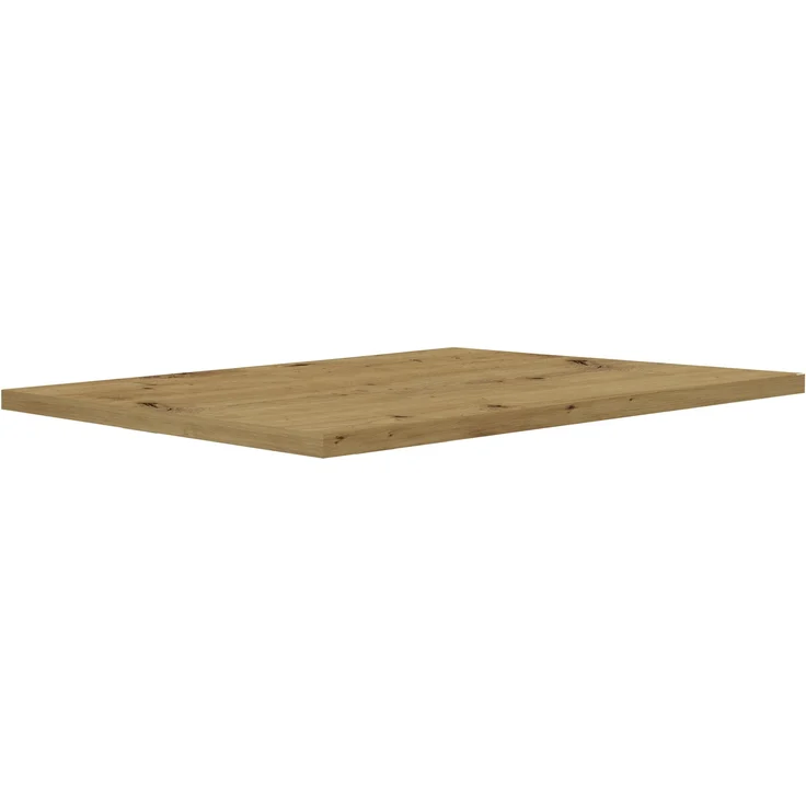 Esstisch >TABLES< Artisan Eiche Dekor, U-Metallgestell rohstahl - 160x74,7x90cm (BxHxT) – Bild 3