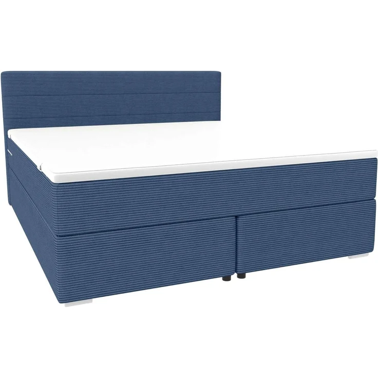 Sofa Dreams - Boxspringbett Valerio - Cordstoff - Creme - 140x200 cm – Bild 8