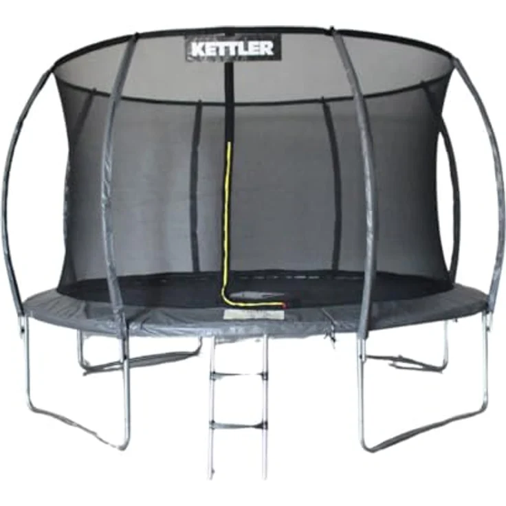 KETTLER Outdoor Trampolin JUMP 365, graues Sicherheits-Trampolin mit stabilem Stahlrahmen und Sicherheitsnetz, max. Benutzergewicht 150 kg – Bild 2