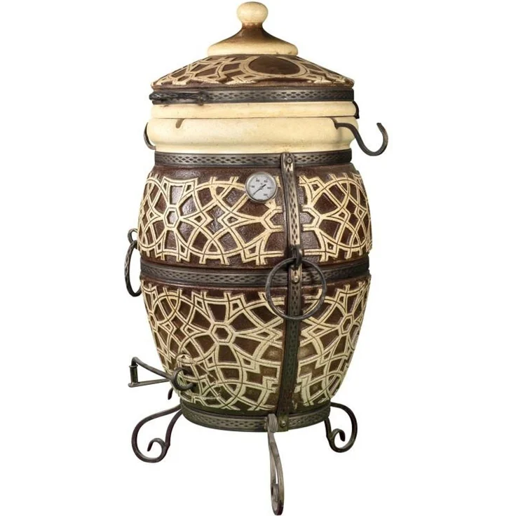 Tandoor Marrakesch Lehmofen aus Schamott Premium 9-teilig – Bild 2