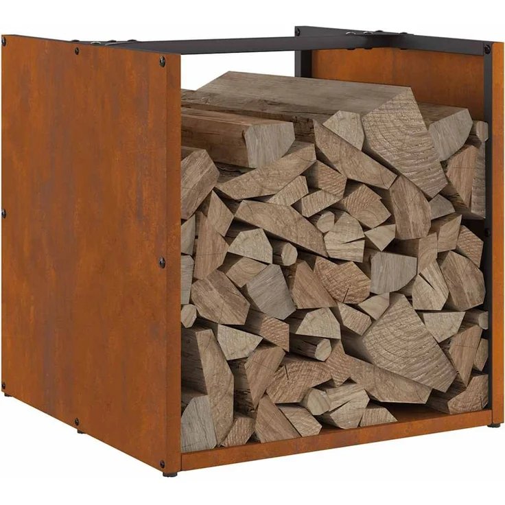 vidaXL Brennholzregal 40x40x40 cm Wetterfester Stahl 864242 – Bild 4
