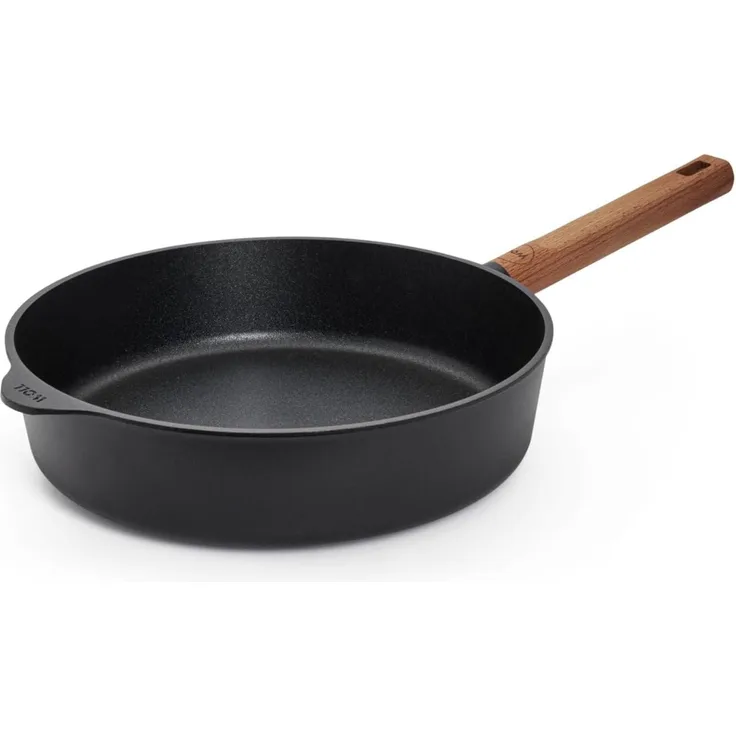 Woll Eco Logic Hochrandpfanne 28 cm Ø 7 cm hoch fester Holzstiel