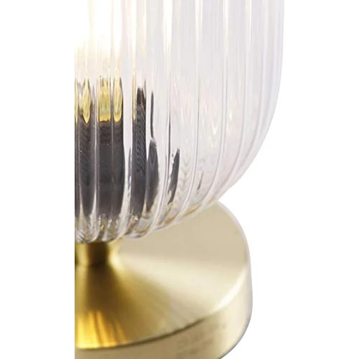 Qazqa Tischleuchte Banci, ohne Leuchtmittel, E27, Gold/Messing, Art Deco, Glas, 1-flammig – Bild 5