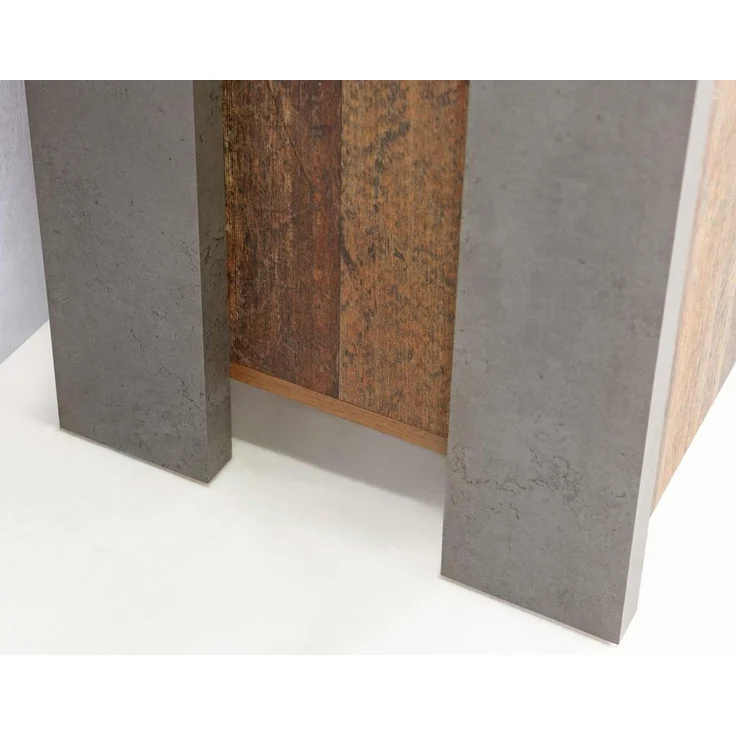 FORTE Clif Kleiderschrank, Holzwerkstoff, Grau/Braun, 67 x 201,5 x 41,6 cm – Bild 2