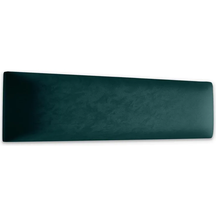 Muralo Samt Wandkissen Stoff Polsterpaneel Schlafzimmer Wohnzimmer Bett Wandpolster Bettkopfteil Lendekissen Modern Luxus Gepolstert Polster Paneel (Türkis, 80x20 cm)
