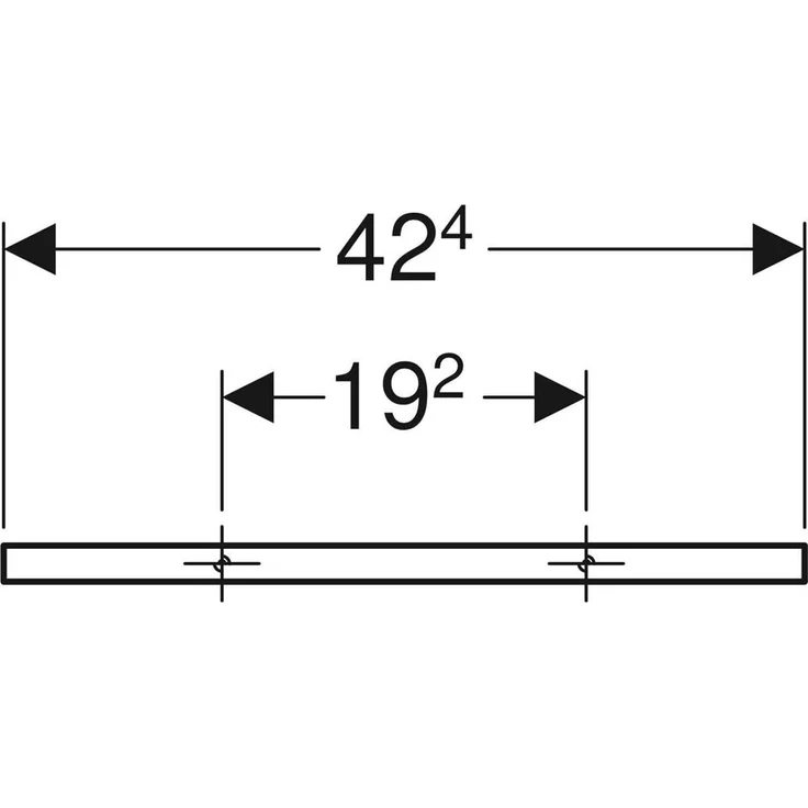 Geberit iCon Handtuchhalter, für Badezimmermöbel, 42mm, 502.328, Farbe: Hochglanz Verchromt - 502.328.00.1 – Bild 2