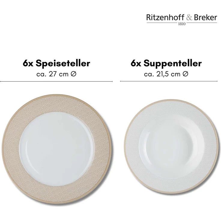 Ritzenhoff & Breker Geo Tafelservice 12-teilig – Bild 2