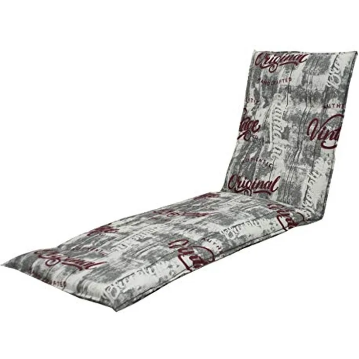 doppler® 'LIVING 2901' Liegenauflage, Baumwollmischgewebe grau, 190 x 60 x 7 cm