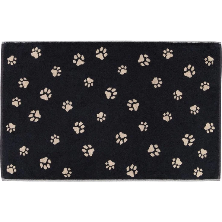 Cawö Badematte Duschvorleger We love Dogs 6247-93 Pfoten Schwarz 50x80 – Bild 4