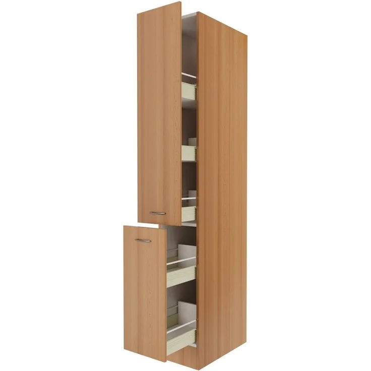 Flex-Well Apothekerschrank Apothekerschrank Küche - 30 cm breit - Buche – Namu