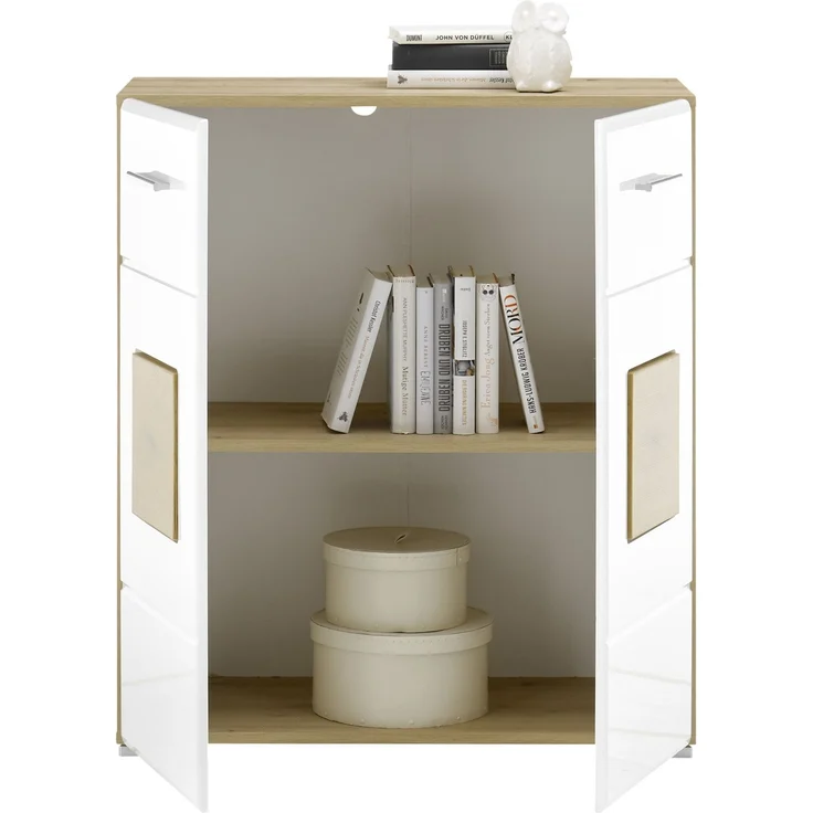 Kommode >Georgia< in Eiche Artisan Nachbildung - 80x92x38cm (BxHxT) – Bild 3