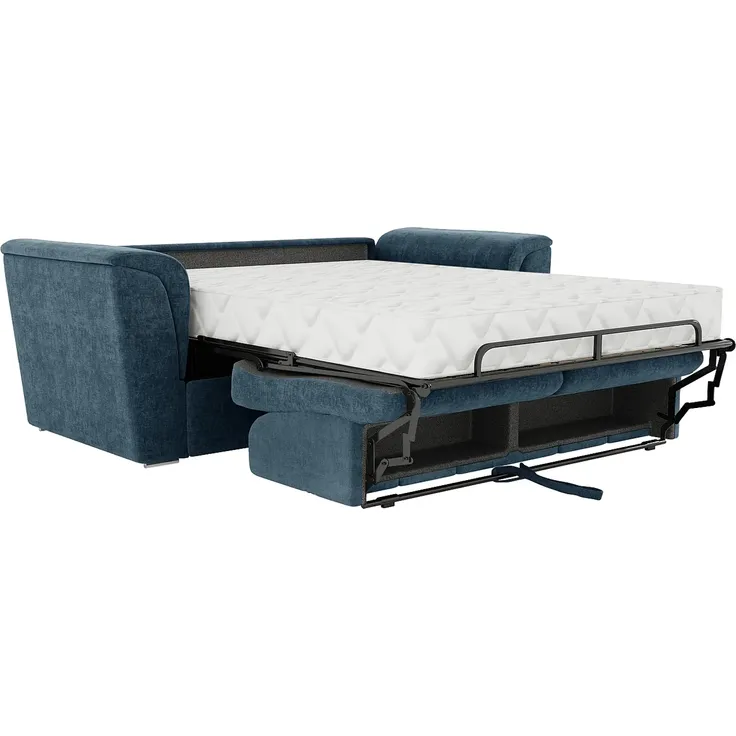Vente-unique - RIZORA Sofa Stoff Blau - B 223 cm96 cm x H 95 cm x L 210 cm – Bild 5