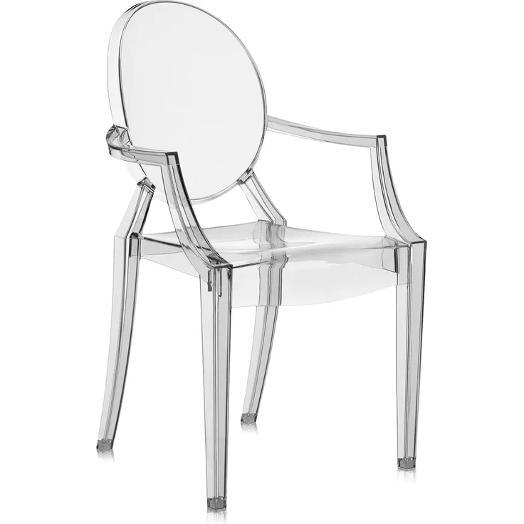 Kartell Louis Ghost, Stuhl, 2er-Satz, Fumé