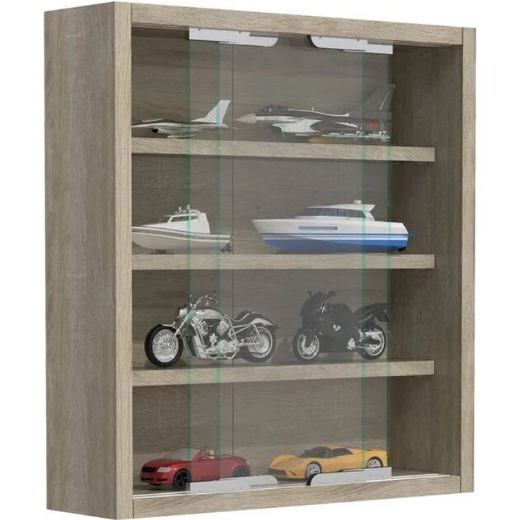 VCM Wandvitrine Agisa 918270 Sonoma-Eiche H. 40 x B. 37 x T. 10 cm – Bild 4