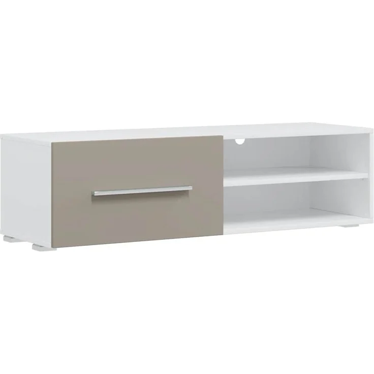vidaXL 5-tlg. Wohnwand mit LED-Beleuchtung Steingrau Holzwerkstoff 3324233 – Bild 8