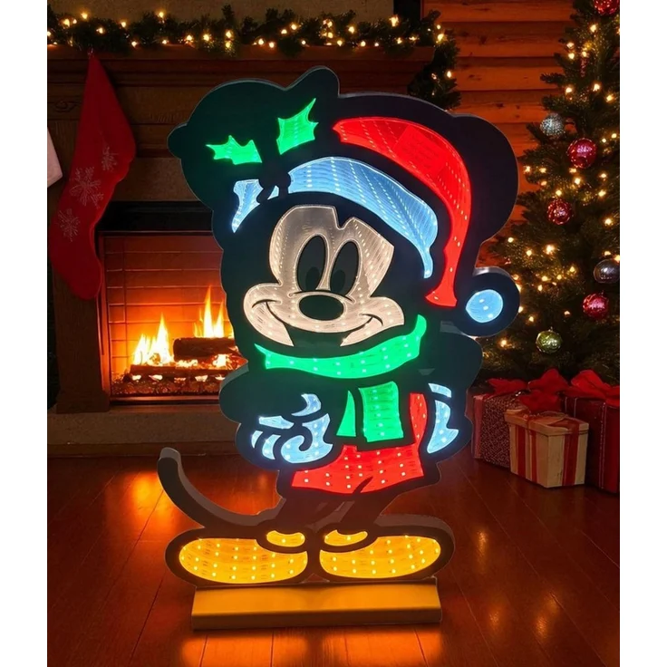 Disney LED Dekofigur Infinity Lights by Disney Mickey Mouse 40 cm LED Weihnachtsdeko 3D, LED fest integriert – Bild 4