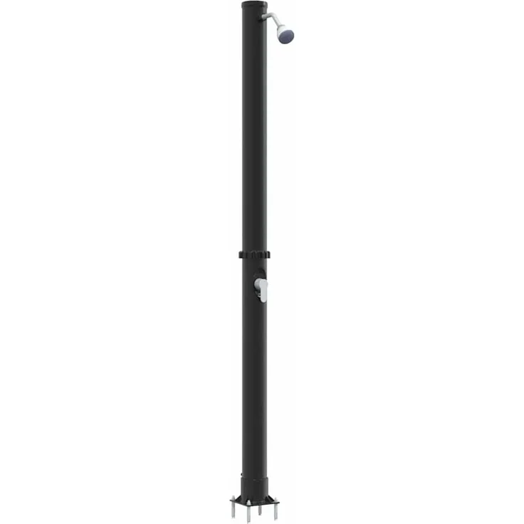 vidaXL Außen Solardusche Schwarz 217 cm PVC und Aluminium 42003407 – Bild 3