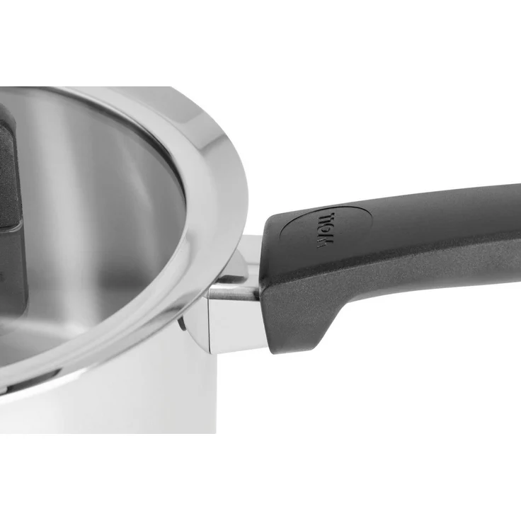 WOLL Stieltopf Concept Premium-Edelstahl 18/10 Ø 18 cm 2,5 L Alu‑Kapselboden Induktion Alle Herdarten bis 200 °C Glasdeckel mit Schüttrand & Messskala Spülmaschinenfest – Bild 3