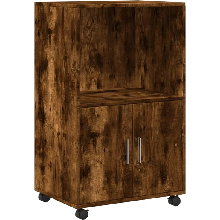 vidaXL Rollschrank Räuchereiche 55x40x91 cm Holzwerkstoff 853186 – Bild 1