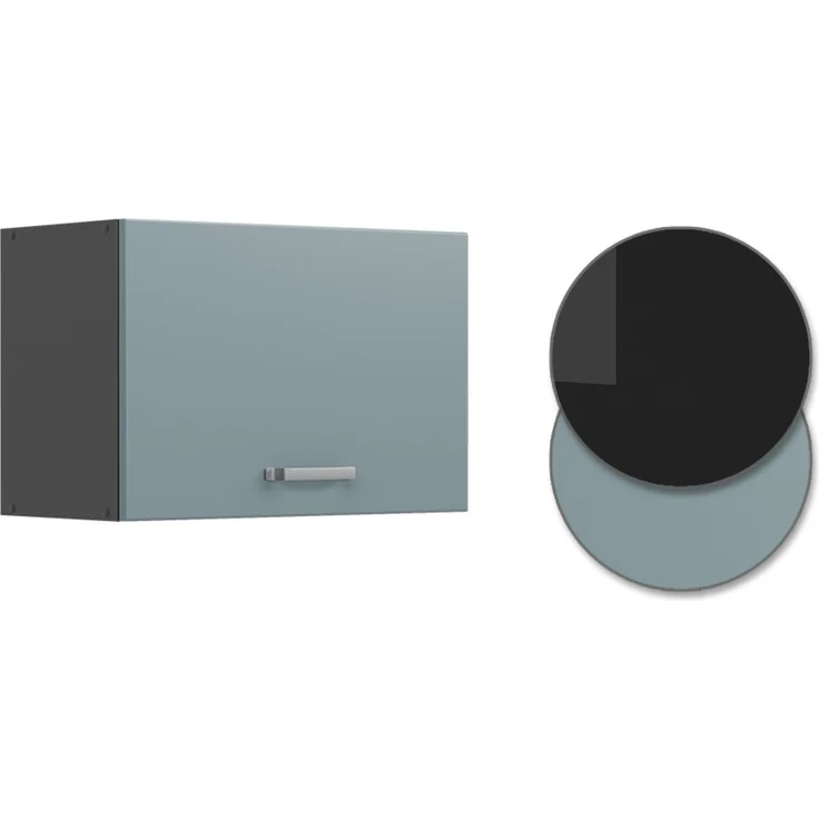 Hängeschrank R-Line Blau-Grau 60 cm Flach Vicco – Bild 6