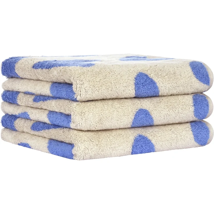 2 Stück Cawö Handtuch Handtücher 50x100 cm Heart Beats capri Herzen blau 6275-31 – Bild 3
