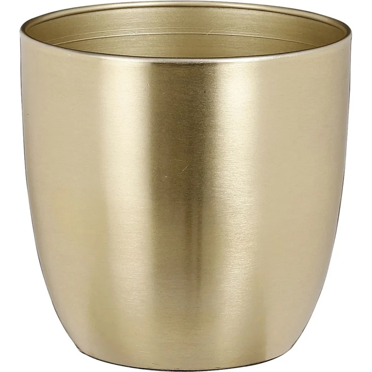 Mica Übertopf Alano rund gold Ø 13 x H 12,5 cm – Bild 1