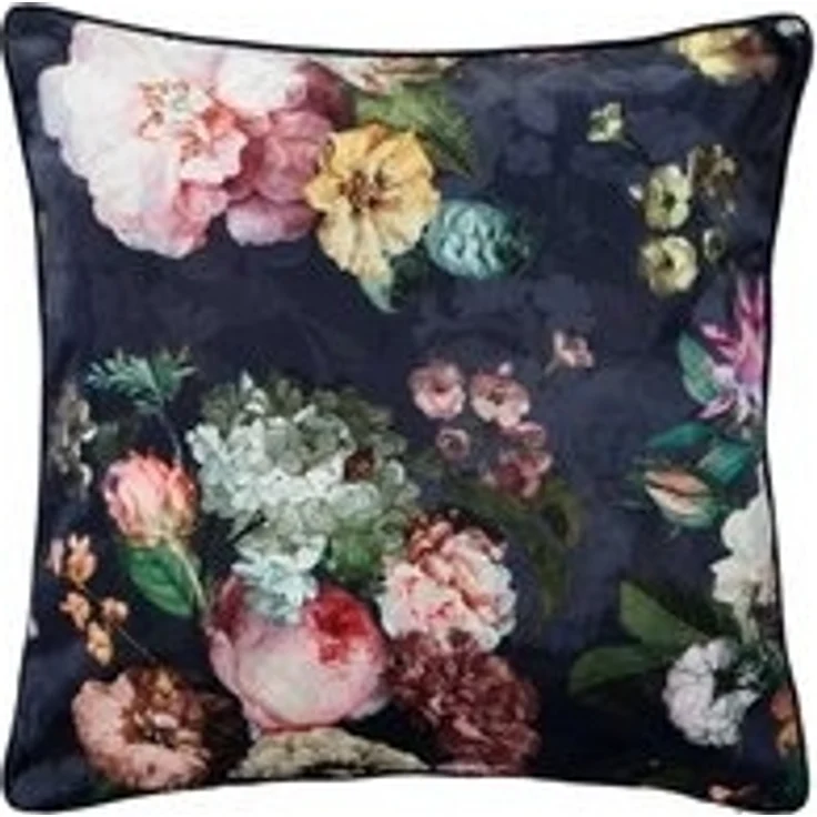 ESSENZA 'Fleur' Dekokissen, Polyester Nightblue, 50x50 cm – Bild 6