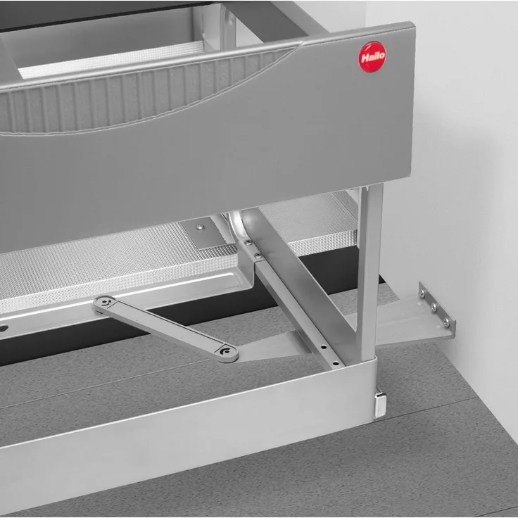 livingpoint24 Einbaumülleimer Hailo Mülleimer Küche, Einbau ab 60cm Schrank, Ausfahrautomatik