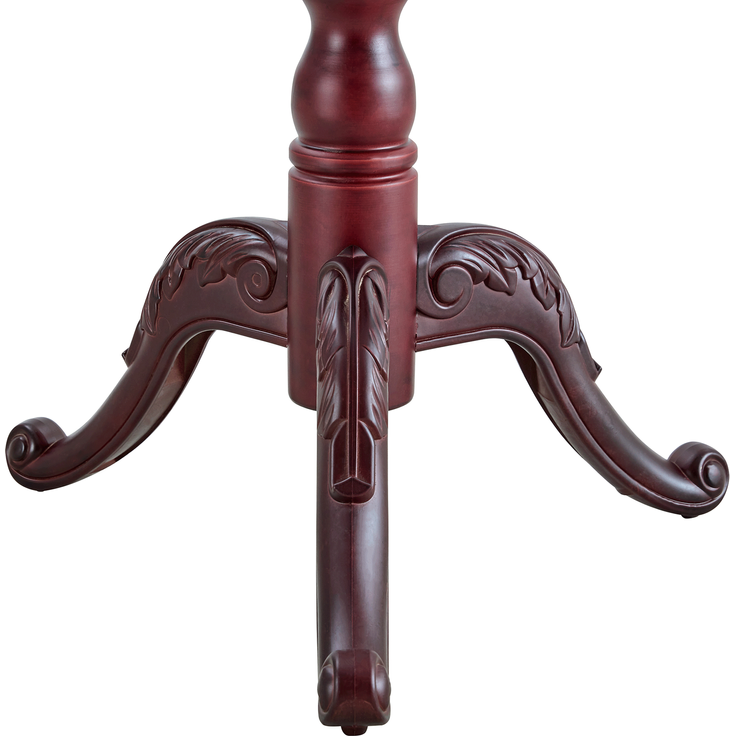 Kleiderständer aus Massivholz in Nussbaumoptik, H 195 cm, Ø 31 cm, Standbreite 48 cm – Bild 8