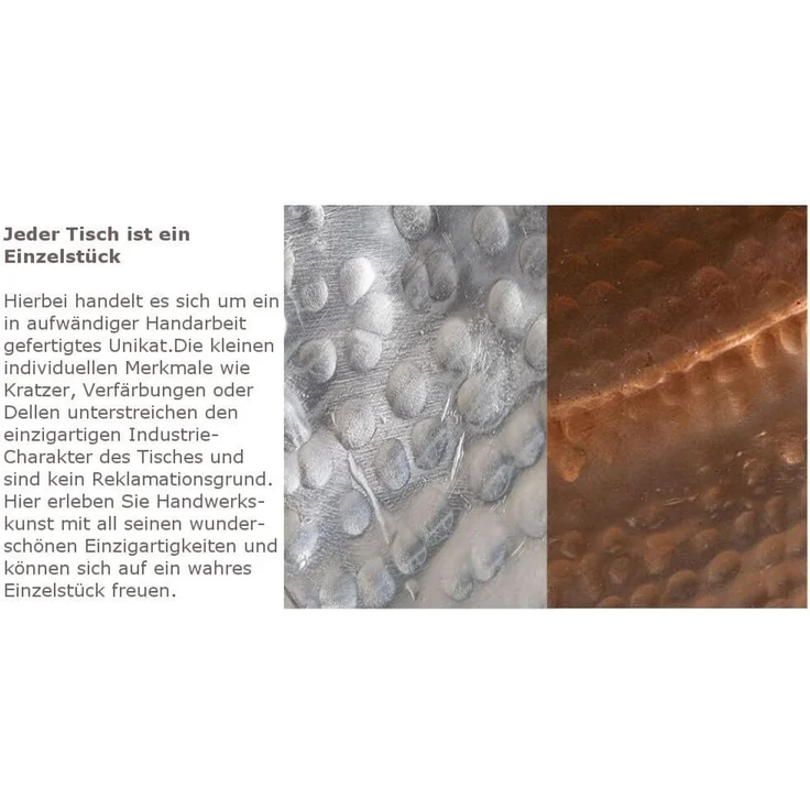 riess-ambiente Beistelltisch ORGANIC ORIENT Ø50cm gold (Einzelartikel, 1-St), Wohnzimmer · Metall · Hammerschlag Design · Handarbeit · rund · Waben – Bild 9