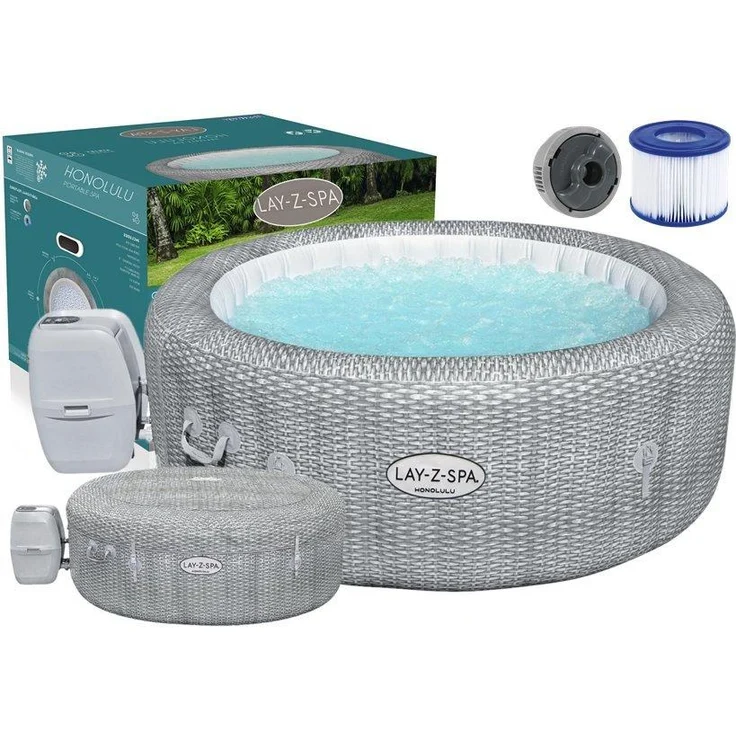 Bestway 'LAY-Z-SPA Honolulu AirJet' Whirpool Pool, 196x71 cm – Bild 1
