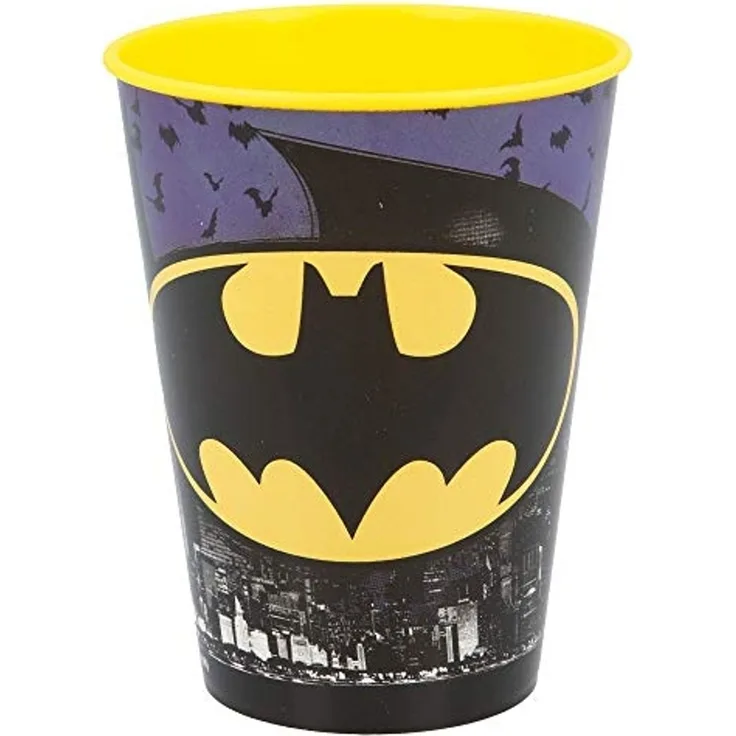 Storline Kinderbecher Batman 260 ml Trinkbecher für Kita & Frühstück, Plastik