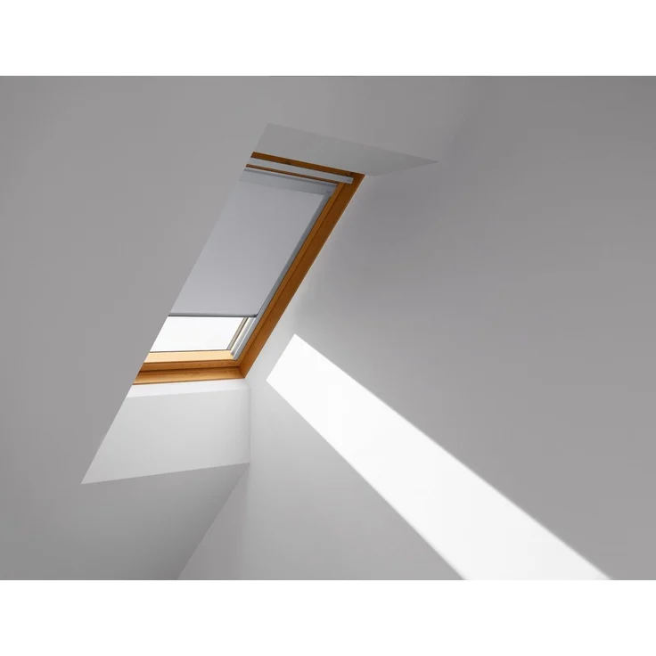 Verdunklungsrollo DBL M06 4204, VELUX, verdunkelnd, ohne Bohren, in Führungsschienen, VELUX »Pick & Click!«, alufarbene Führungsschienen & Griffleiste – Bild 3