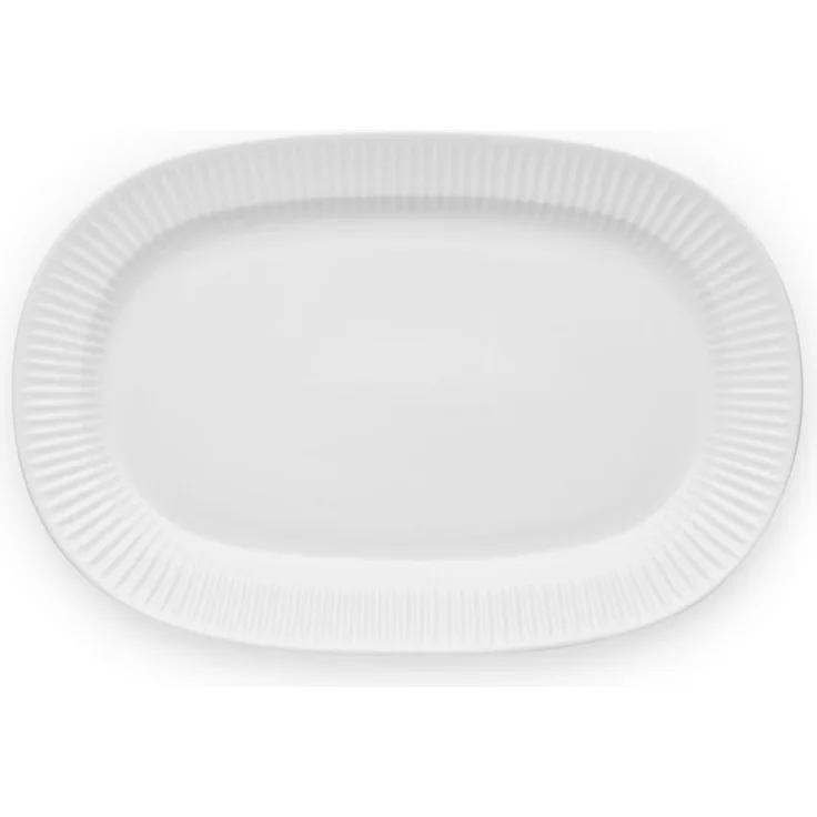 Eva Solo Legio Nova Servierplatte, Servierteller, Servieren, Tisch, Küche, Kochen, Porzellan, Weiß, 37x25 cm, 887291