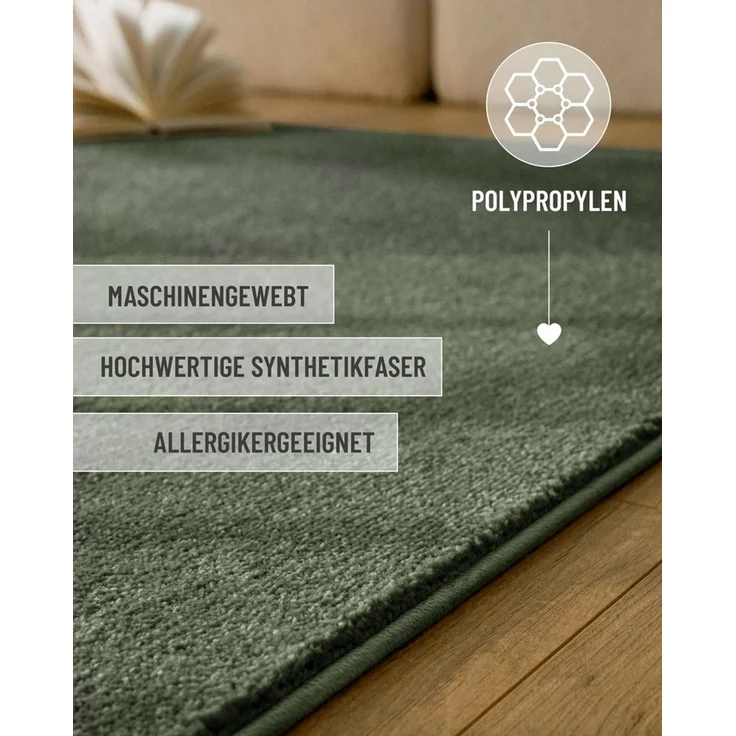 Esprit Teppich Vegas - ESPRIT Kollektion, rechteckig, Höhe: 15 mm, Kurzflor, uni, gewebt, pflegeleicht, formstabil, für Fußbodenheizung – Bild 4