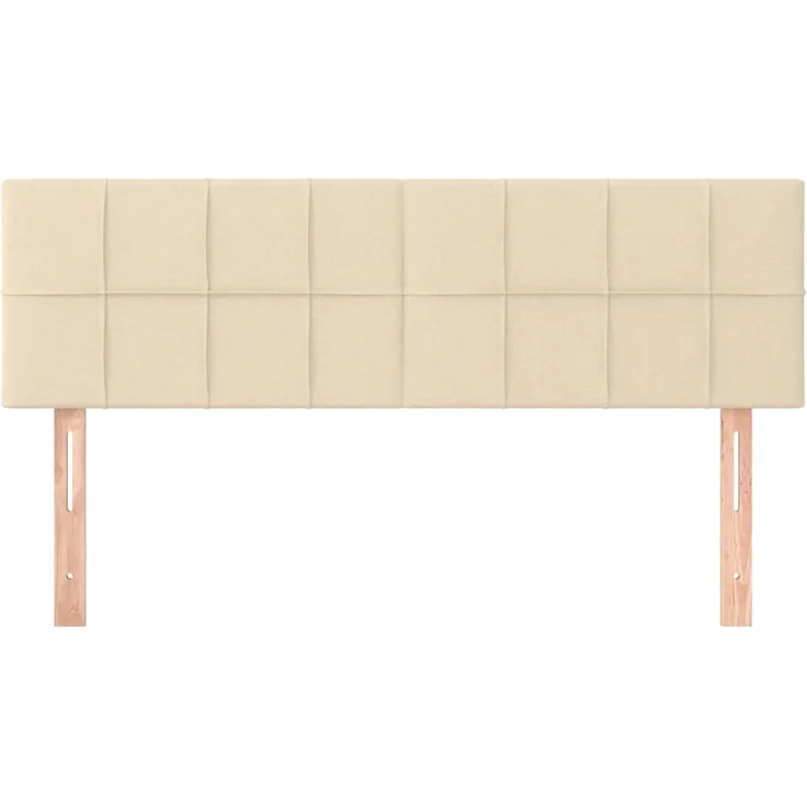 vidaXL Kopfteile 2 Stk. Creme 72 x 5 x 78/88 cm Stoff 346051 – Bild 3