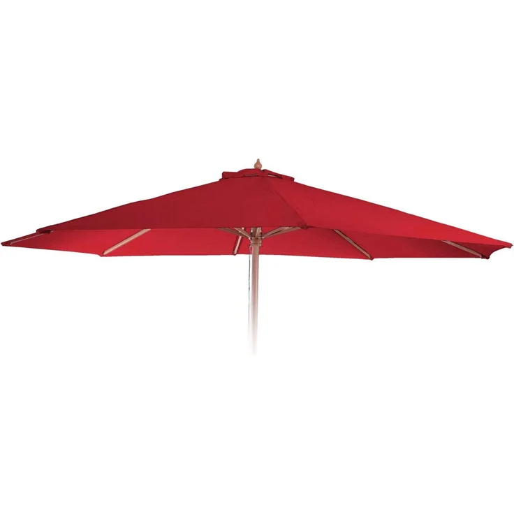 Ersatz-Bezug für Sonnenschirm Florida, Sonnenschirmbezug Ersatzbezug, Ø 3,5m Polyester 8 Streben ~ bordeaux – Bild 2