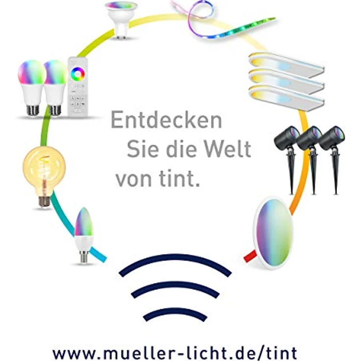 Müller Licht tint 3er Set LED Gartenspot Flores Gen2 19,5x6,5 cm RGBW – Bild 6