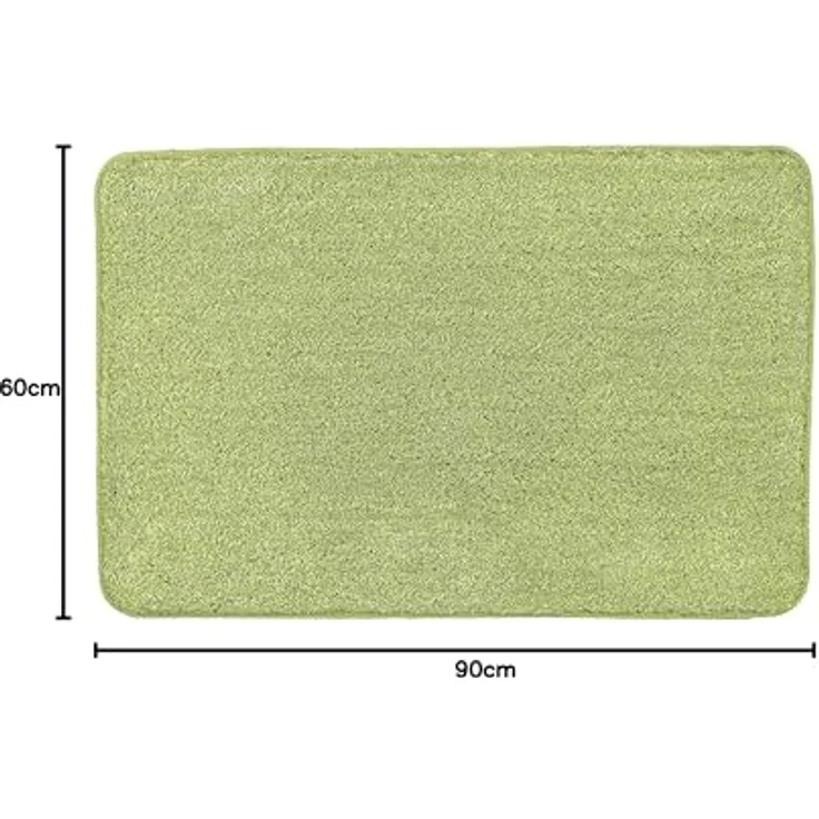 Kleine Wolke Badteppich Seattle kiwigrün Polyester 60 x 90 cm – Bild 4