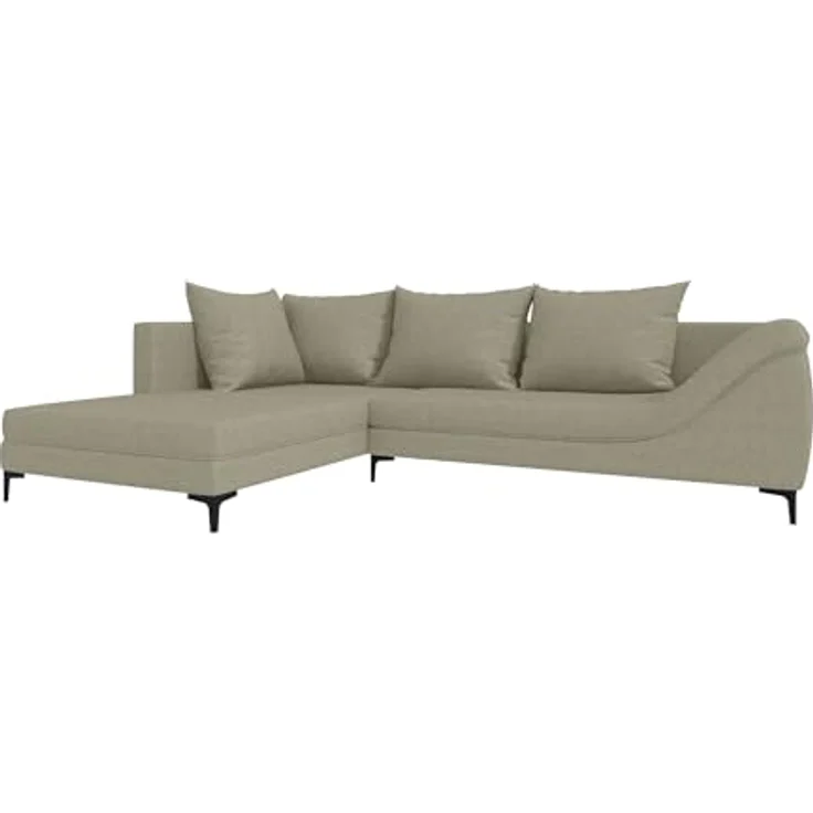 99rooms Loni Ecksofa Webstoff MALMO_NEW Beige Links – Bild 8