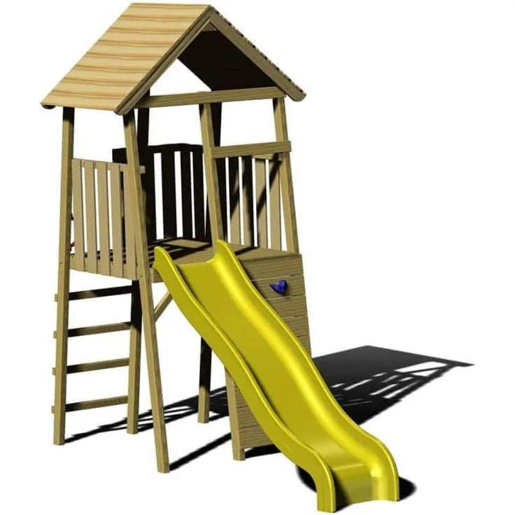 Wendi Toys Holz Spielturm Falke | inkl. Rutsche