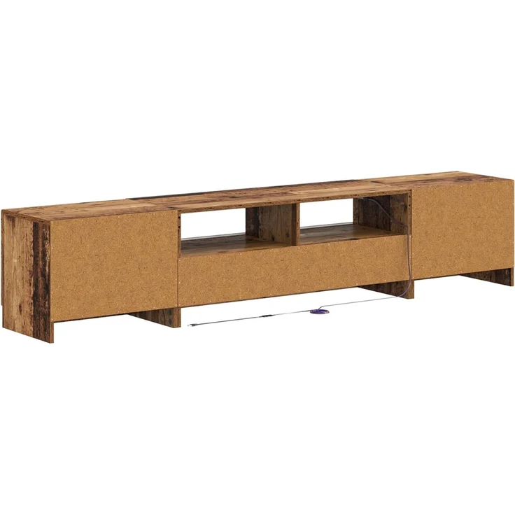 vidaXL LED-TV-Schrank UTRECHT 3 stk. Altholz Holzwerkstoff 3417011 – Bild 6