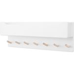 Ehrenkind® Kindergarderobe | Aus robusten Holz | Garderobe Kinder | Groß Weiß Kleiderhaken Kinder | geeignet als Wandregal Kinderzimmer | Kleiderhaken Wand | Kinder Kleiderhaken