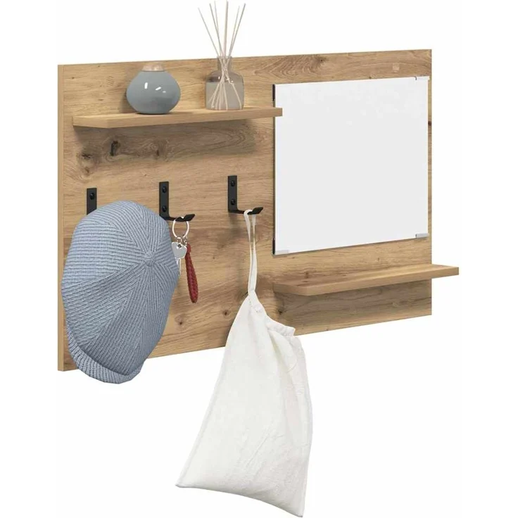 vidaXL Wandmontierter nachttisch Artisan-Eiche 90 x 10 x 50 cm 874522 – Bild 3