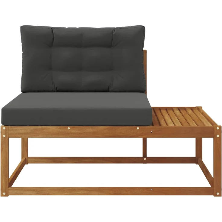vidaXL Outdoor Endsofa Natur 115 x 83 x 73 cm Massivholz Akazie 900554 – Bild 4