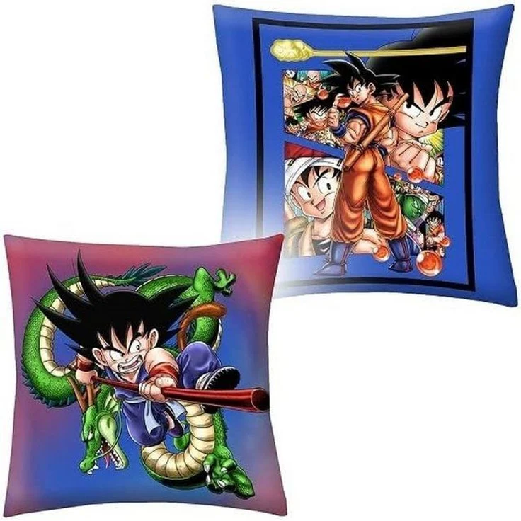 Halantex Dekokissen Dragonball Z Son-Goku Kissen Dekokissen Kinderkissen 40 x 40 cm – Bild 2