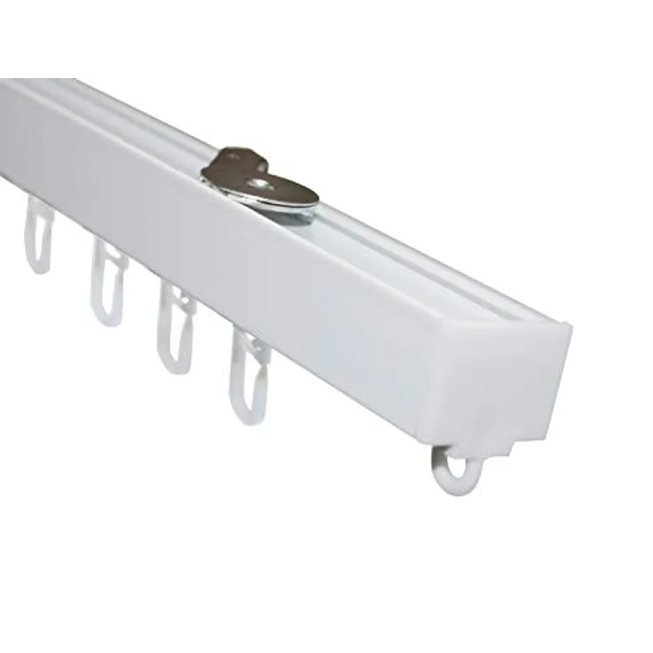 Aluminium-Vorhangschienen-Set Luna 1-Lauf Weiß