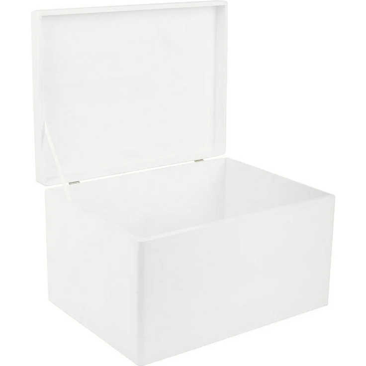 Creative Deco Holzkiste Große Holzkiste mit Deckel 40x30x24 cm (1cm), Holzbox mit Deckel Kasten – Bild 1