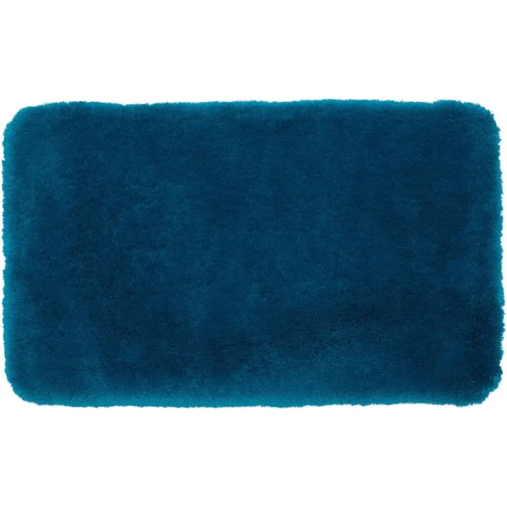 Gözze - Deluxe Badteppich mit extra hohem Flor, 100% Polyester (Mikrofaser), Mit Antirutschbeschichtung, 50x70 cm - Petrol